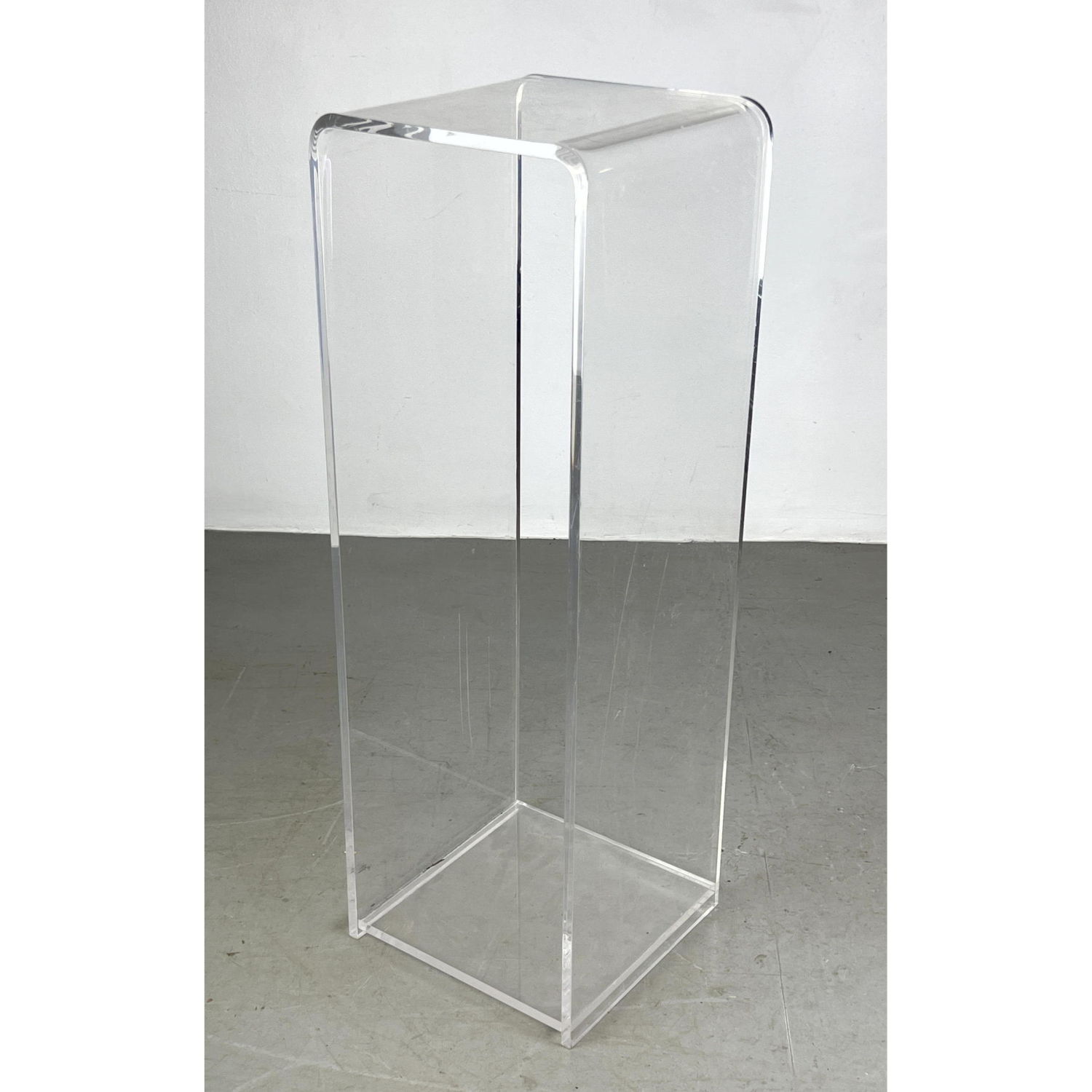 Appraisal: Modernist Lucite Display Pedestal Stand Dimensions H inches W inches