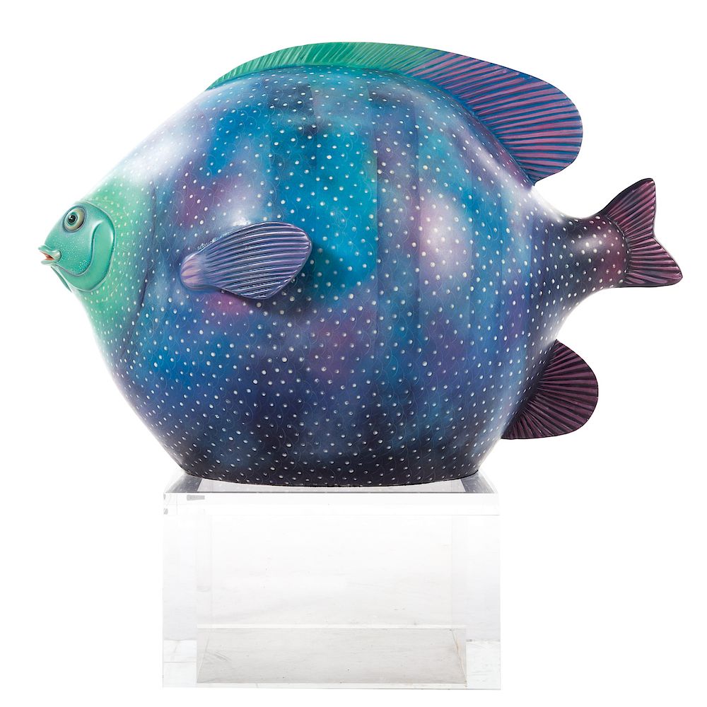 Appraisal: Sergio Bustamante Ball Fish Mexican B large and fat vividly