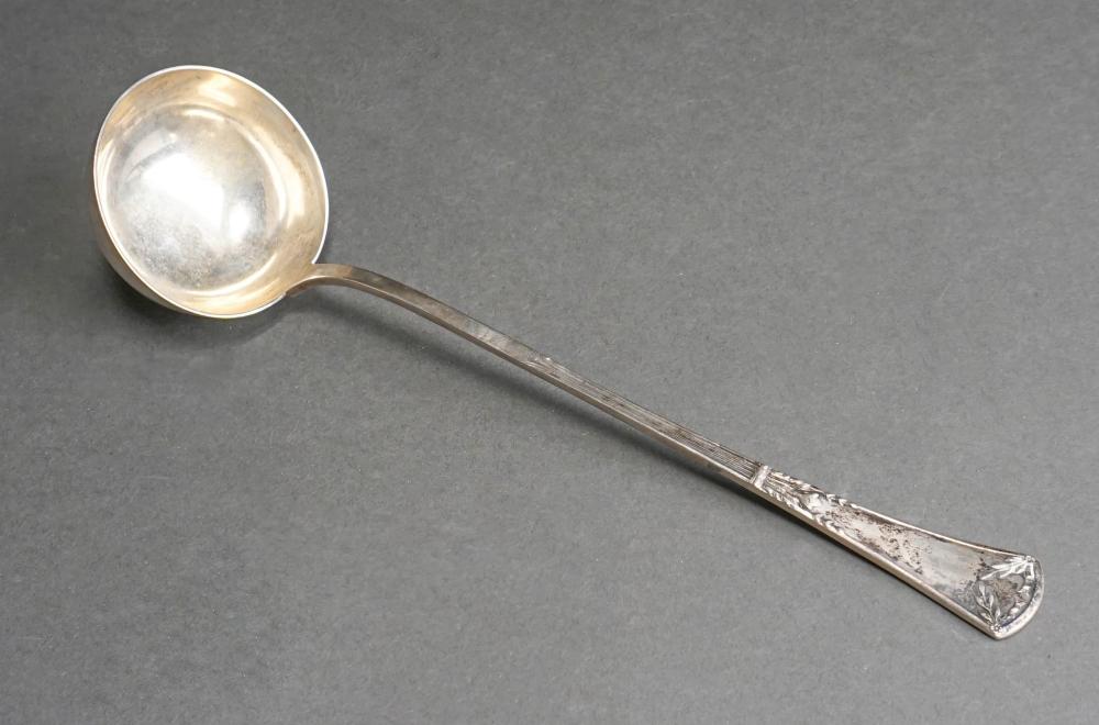 Appraisal: POLISH NEOCLASSICAL STYLE -SILVER SOUP LADLE WARSAW - L IN