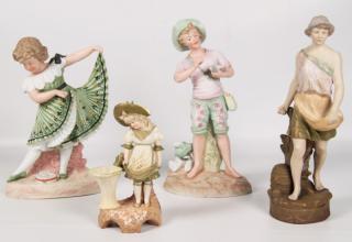 Appraisal: PIECE LOT OF VIENNA AND BISQUE PORCELAIN FIGURES PIECE MISCELLANEOUS