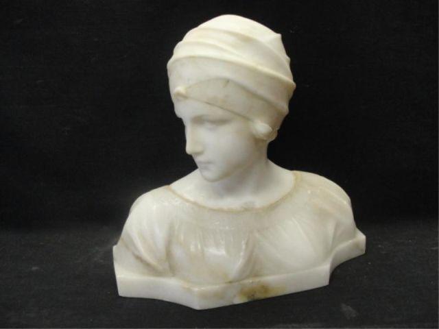 Appraisal: Marble Bust From a Larchmont home Dimensions h x w