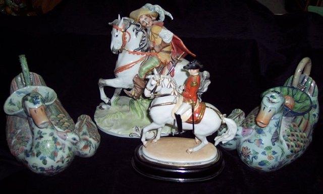 Appraisal: A Vienna Augarten model of a horseman 'Picouette-Spanische Reitschute' on