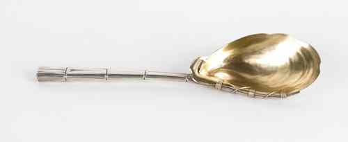 Appraisal: Gorham sterling silver oyster shell serving spoon l ozt