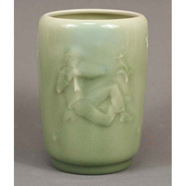 Appraisal: Rookwood Shepherd Vase green hi glaze