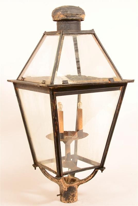 Appraisal: Cast and Sheet Metal Street Lantern Late th Early th