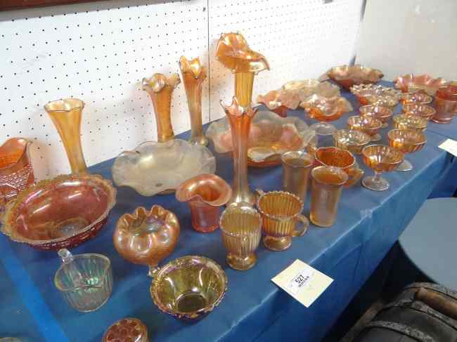 Appraisal: Lot over pcs carnival glass including vases stemware bowls etc