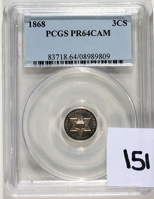 Appraisal: Cent Silver proof cameo PCGS Condition Please contact us for