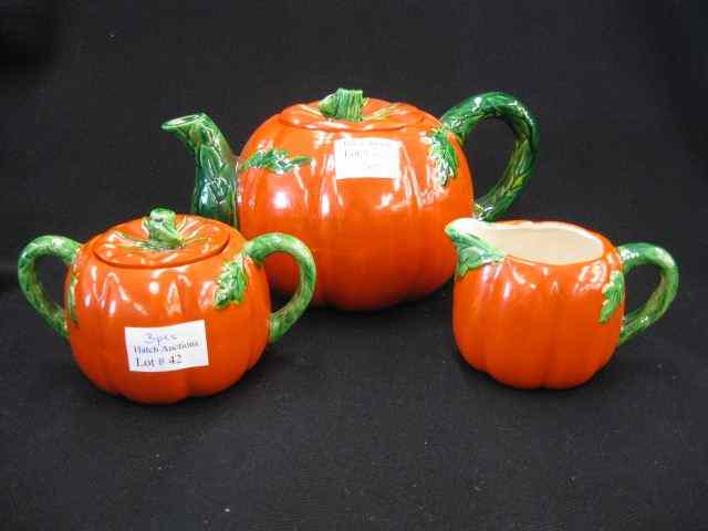 Appraisal: pc Occupied Japan Tea Set figural tomato design '' teapot