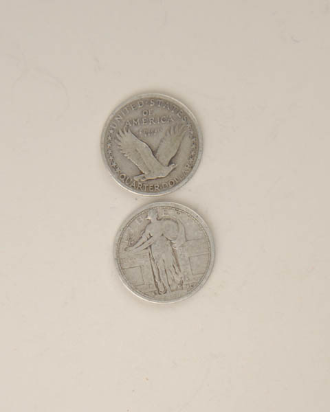 Appraisal: Type Standing Liberty Quarters - -S