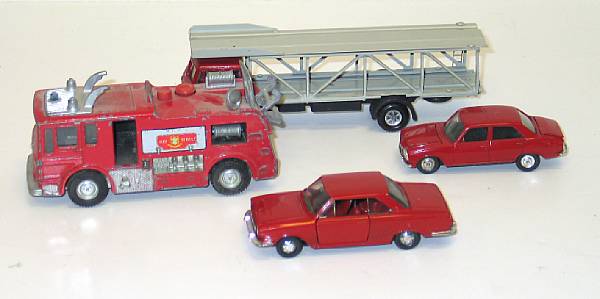 Appraisal: rd Scale Transportation Toys Lot features assortment of European metal