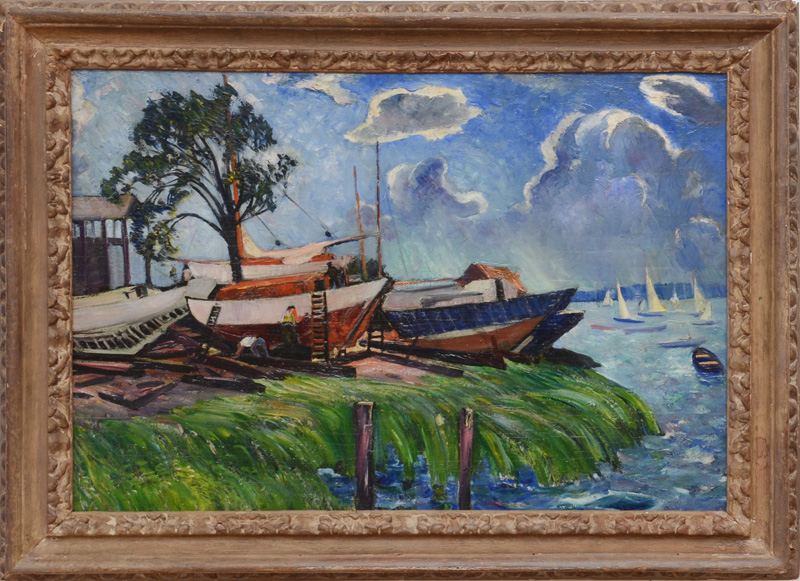 Appraisal: HAYLEY LEVER - CITY ISLAND NY Oil on board signed