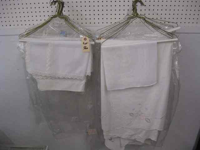 Appraisal: Lot of Estate Linens tablecloths andnapkins most still as returned