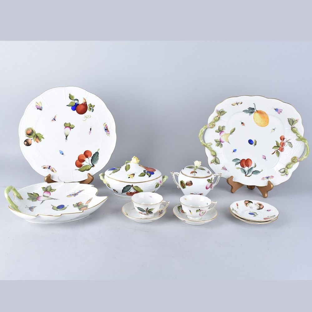 Appraisal: Herend Tableware Collection of Eleven Herend Porcelain Tableware in the