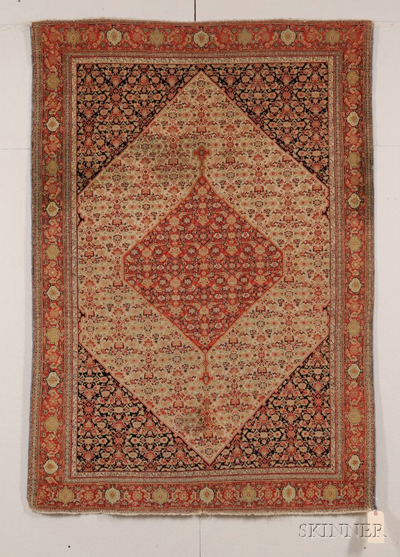 Appraisal: Senneh Rug Northwest Persia second half th century some end