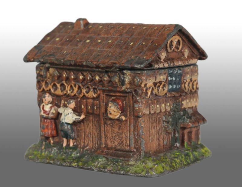 Appraisal: Lead Hansel Gretel House Still Bank Description German Beautiful example