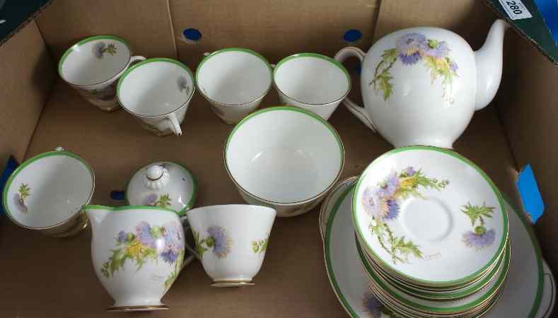 Appraisal: Royal Doulton Glamis Thistle Teaset by Percy Curnock