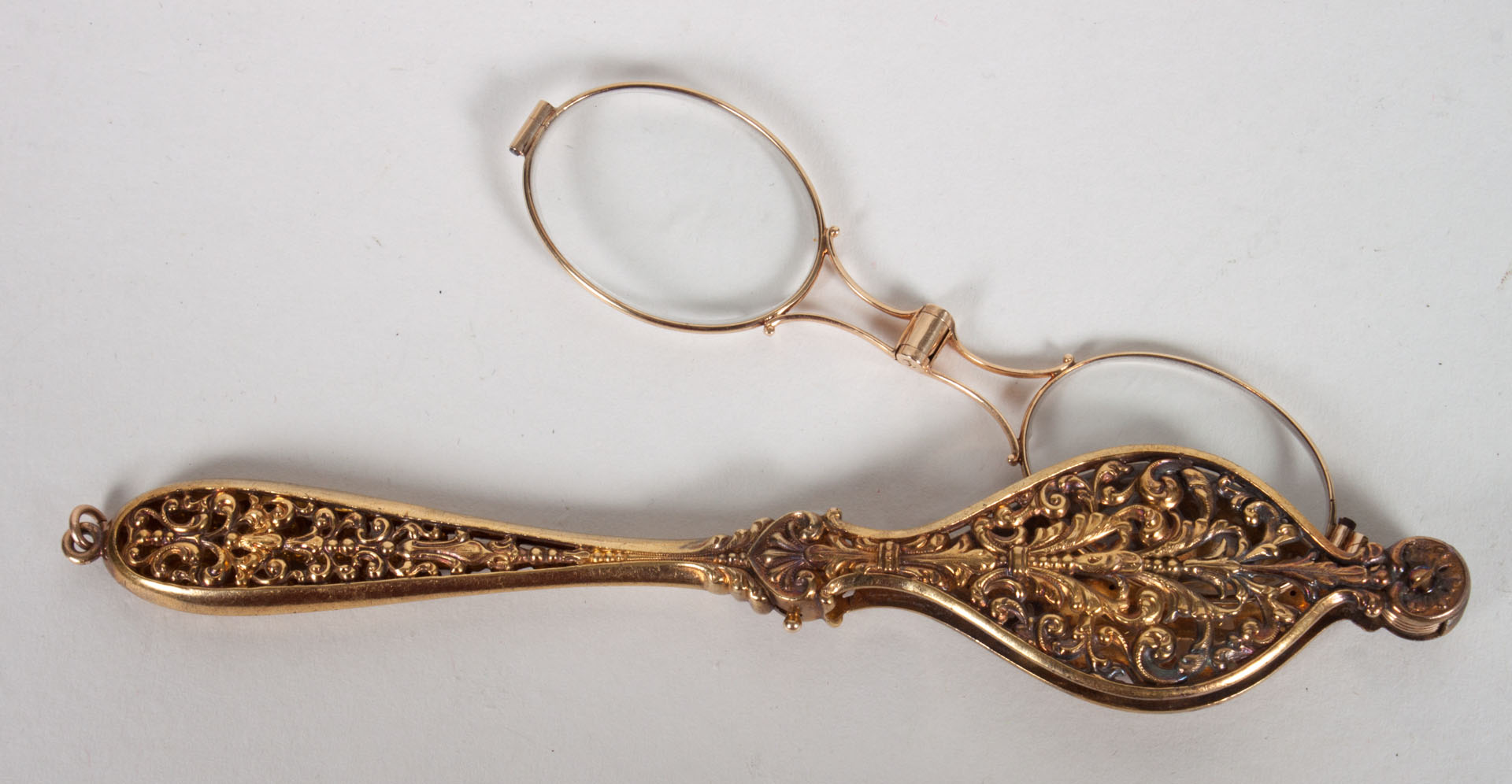 Appraisal: K gold lorgnette grams