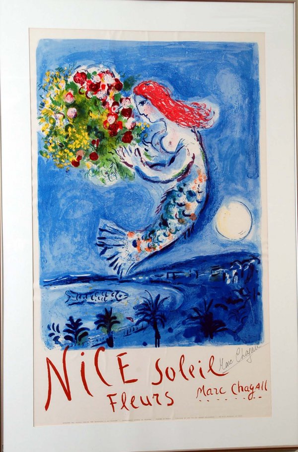 Appraisal: Marc Chagall French - Signed poster Nice In print Nice