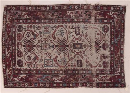 Appraisal: A Shirvan rug late th early th century the ivory