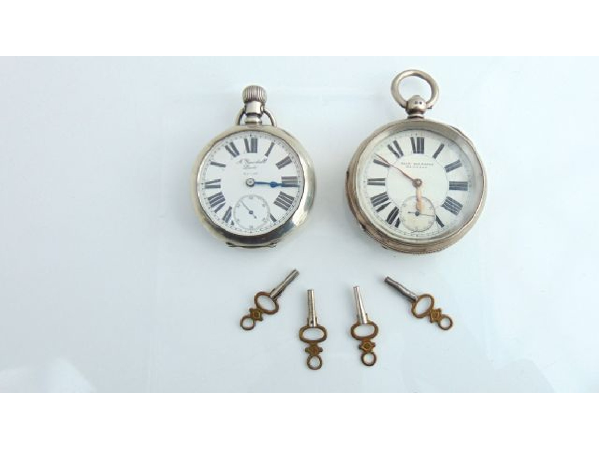 Appraisal: A silver open-faced pocket watch Elgin the white enamelled dial