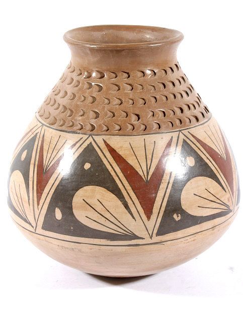 Appraisal: Acoma Polychrome Pottery Jar Offered in this lot we have