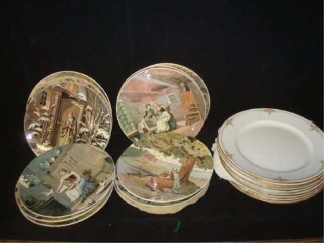 Appraisal: Lot of Assorted Porcelain Plates incl Limoges From a Bedford