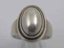 Appraisal: A Georg Jensen silver ring marked Georg Jensen s Denmark