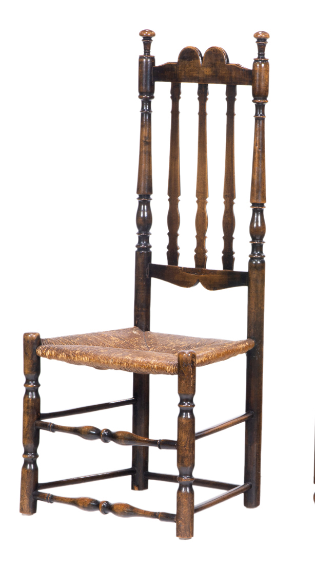 Appraisal: AN ENGLISH HIGH BACK SIDE CHAIR IN THE GEORGIAN TASTE