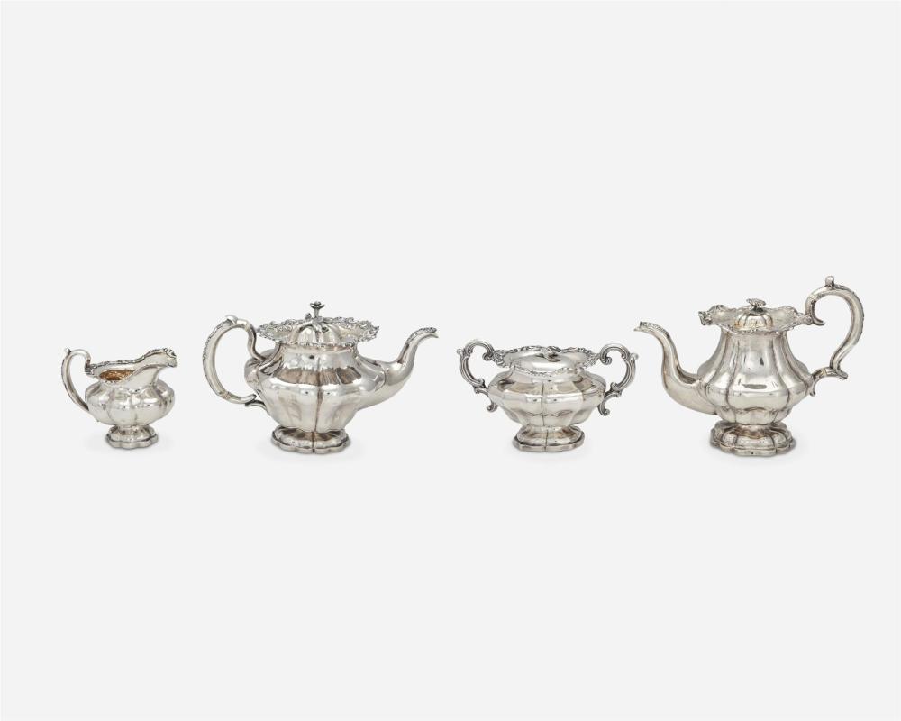 Appraisal: A Russian silver tea and coffee service - Each marked