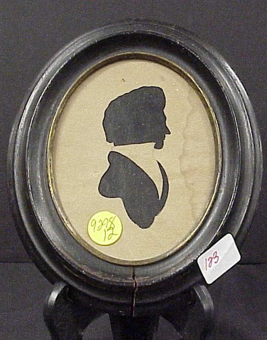 Appraisal: Silhouette early th c of a gentleman