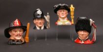 Appraisal: Large Royal Doulton Character Mugs This set of four large