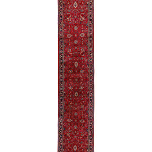 Appraisal: A Sarouk Wool Runner Second Half th Century feet inches