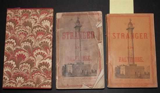 Appraisal: Baltimore Guides Three issues of J F Weishampel ''The Stranger