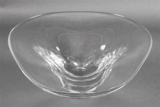 Appraisal: Orrefors glass centerbowl th century inscribed ''Orrefors'' with sticker x