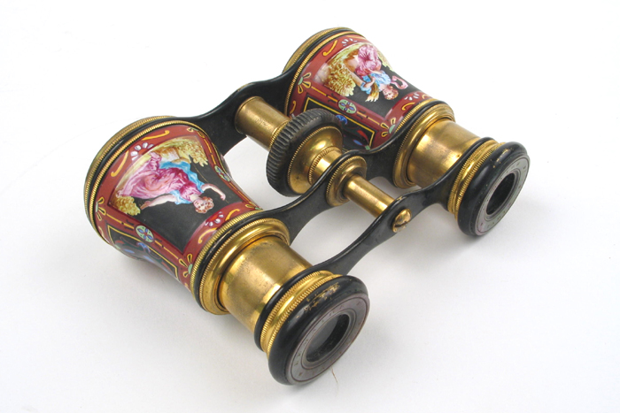 Appraisal: A FRENCH LE MAIRE PARIS ENAMELED OPERA GLASSES having mother