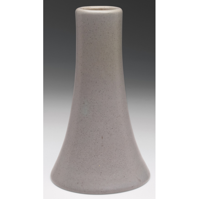 Appraisal: Van Briggle vase c flaringshape covered in a mottled gray