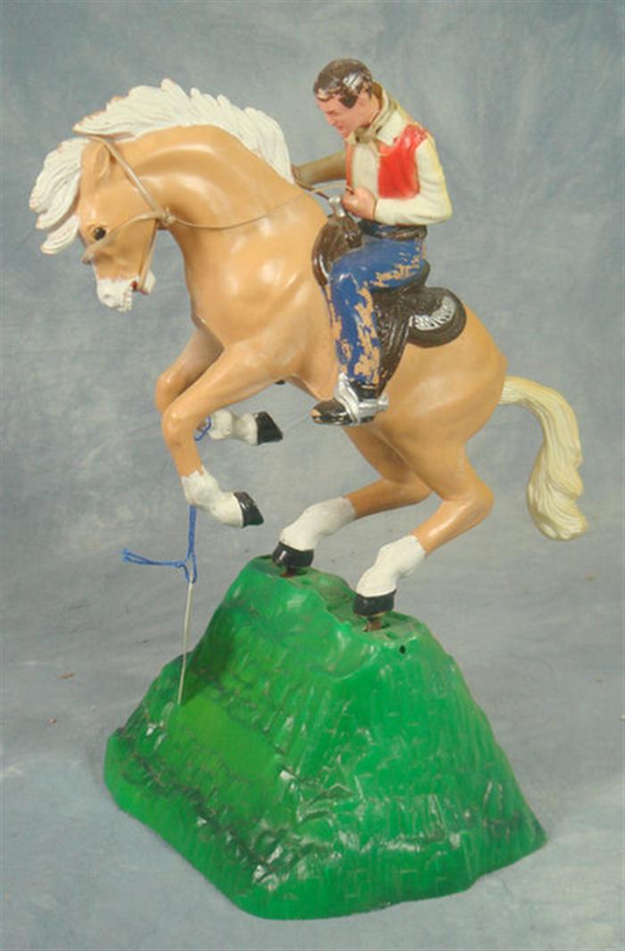 Appraisal: Marx Roy Rogers Cowboy nodder marked Marx the horse rocks