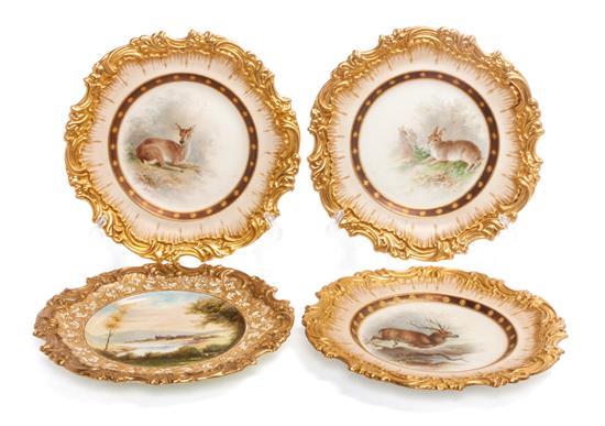 Appraisal: Sale Lot A Set of Three Doulton Porcelain Game Plates