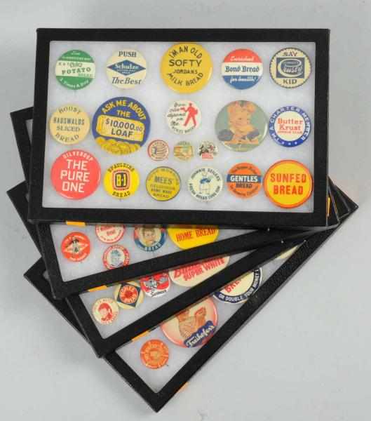 Appraisal: Approximately Assorted Bread-Related Pinbacks Most are to Nice variety and