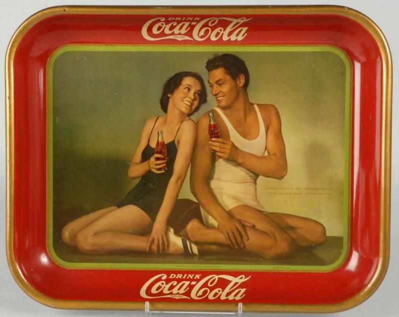 Appraisal: Coca-Cola Serving Tray Description Nice bright example When viewed at