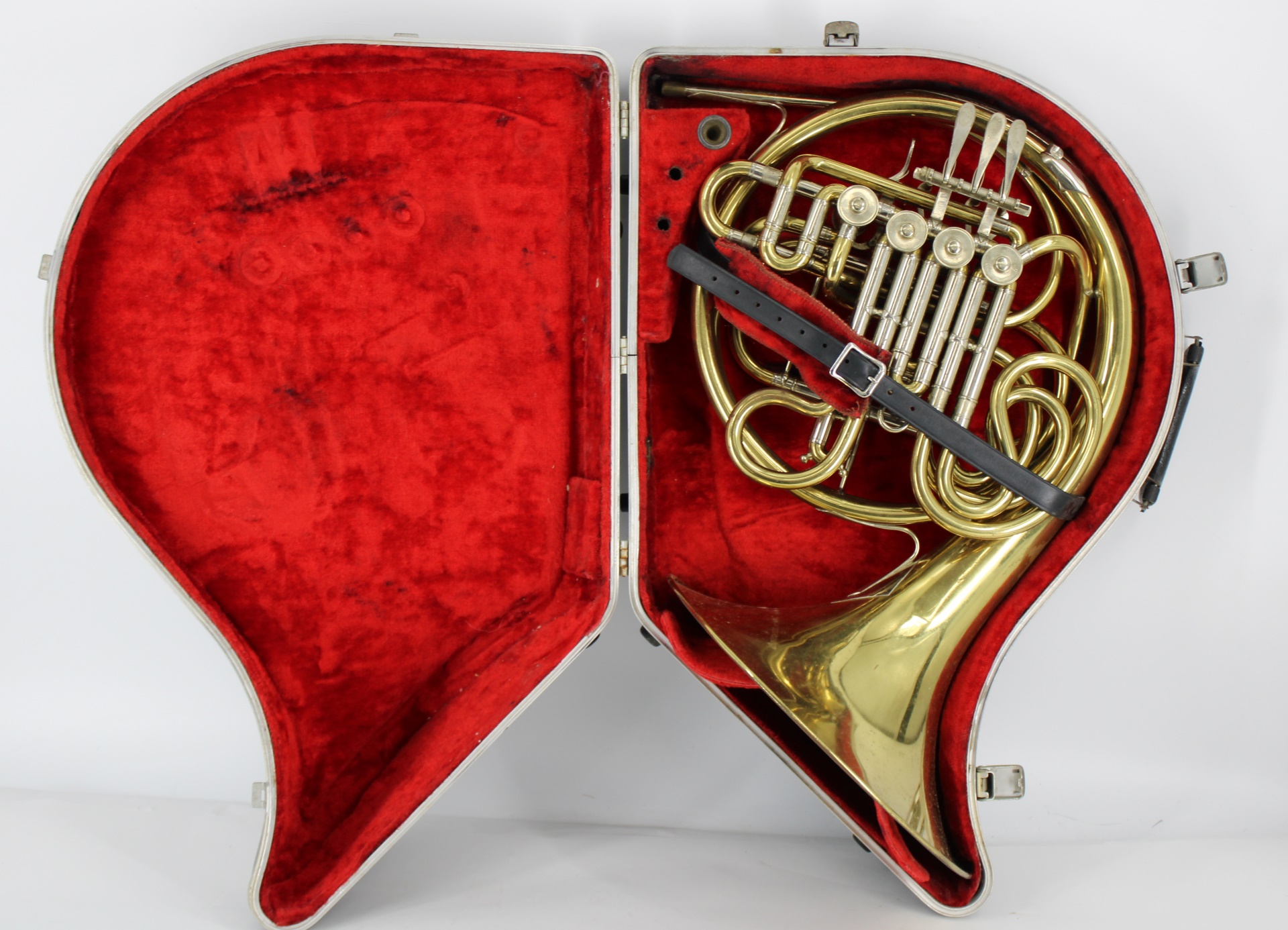 Appraisal: ANTIQUE BRASS FRENCH HORN VAC - A - BOND In