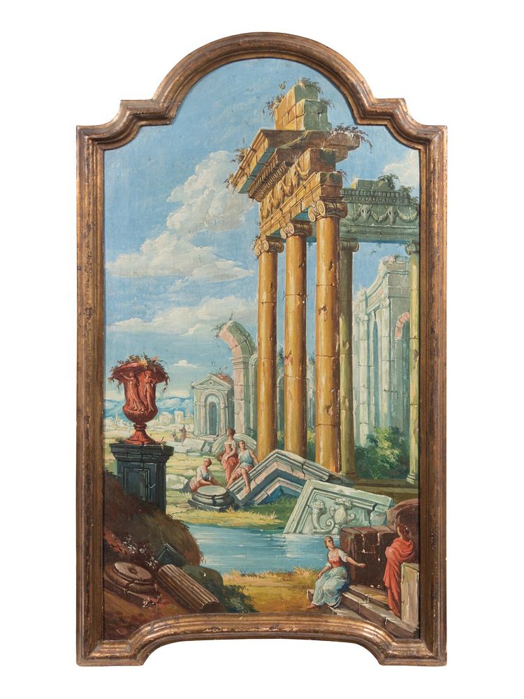 Appraisal: Italian School th Century Italian School th Century Capriccio oil