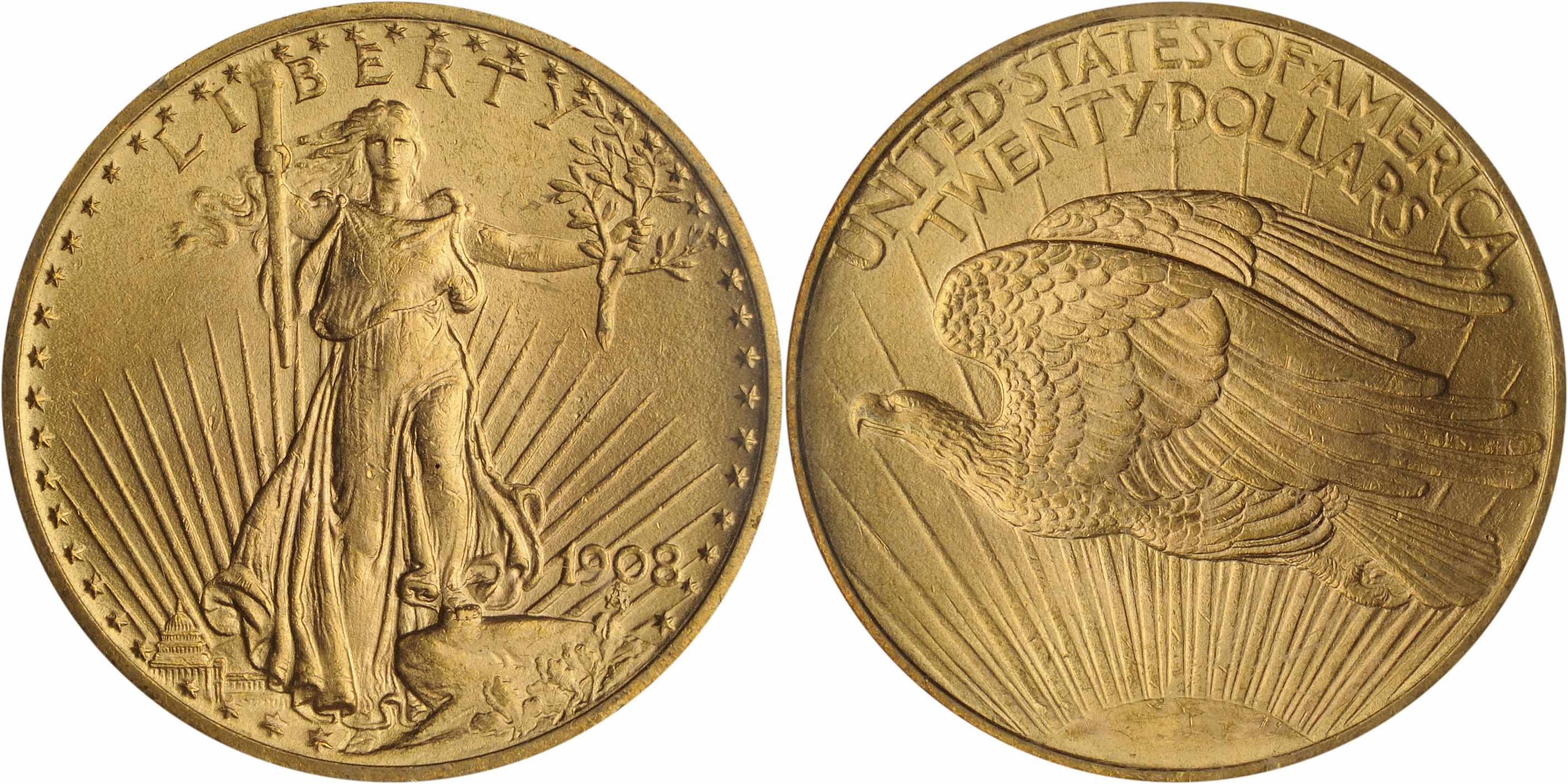 Appraisal: No Motto MS NGC This No Motto double eagle offers