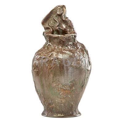 Appraisal: BRETBY Vase with female figure Condition Report