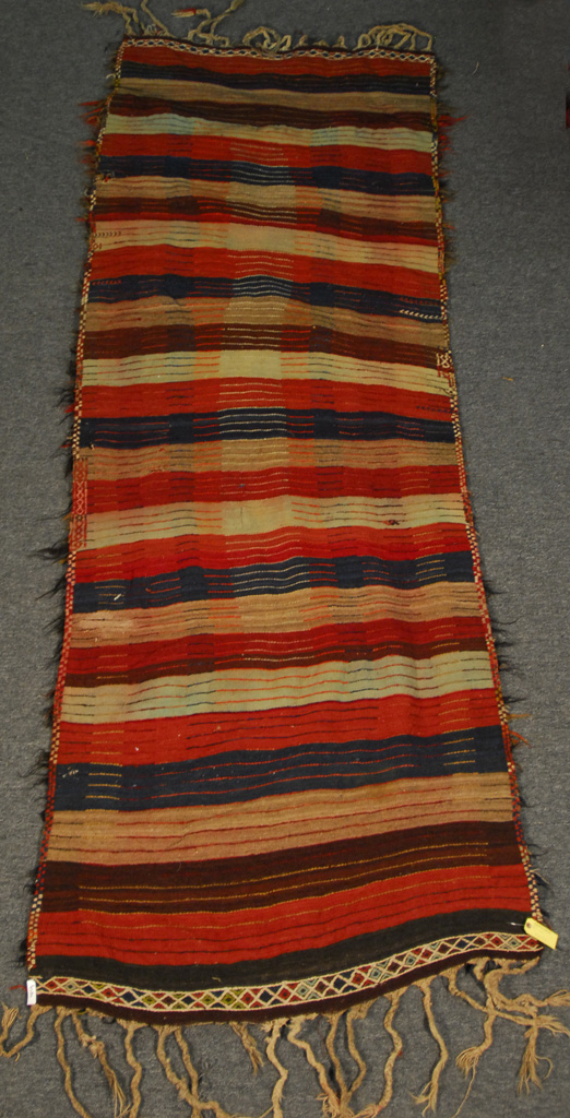 Appraisal: GABBEH RUG Persia th century feet inches x feet inches