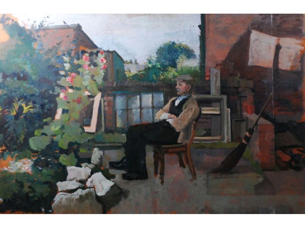 Appraisal: HARRY RUTHERFORD - OIL PAINTING ON BOARD 'Bill Butler in