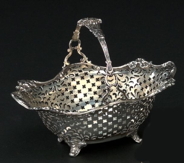 Appraisal: Charming Roger Williams Silver Company Oval Footed Highly Reticulated Sweetmeat