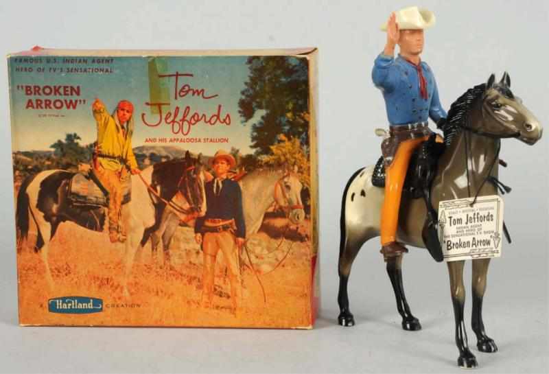 Appraisal: Hartland Tom Jeffords Figure on Appaloosa Horse Figure comes with