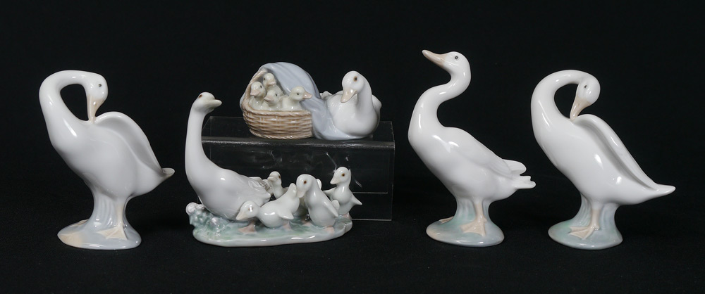 Appraisal: LLADRO DUCK FIGURINES by sculptor Fulgencio Garcia Little Duck issued