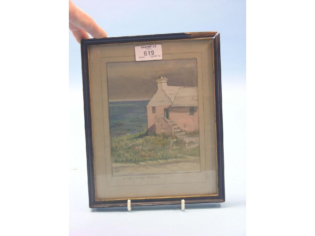 Appraisal: John Doyle - - watercolour entitled A Negro Cottage Bermuda